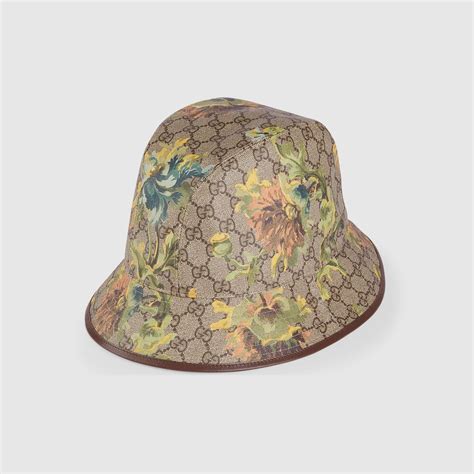 GG carnation print bucket hat 